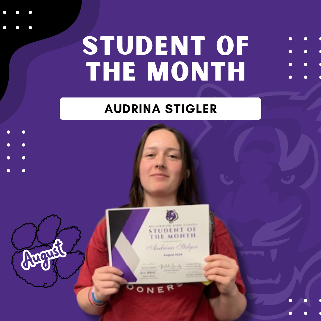  Audrina Stigler August Student of the Month